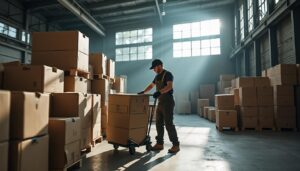 Mesures de sécurité pour diable de manutention dans un entrepôt chaud