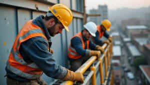 Quels équipements de protection sont indispensables pour les ouvriers réalisant des travaux en hauteur?