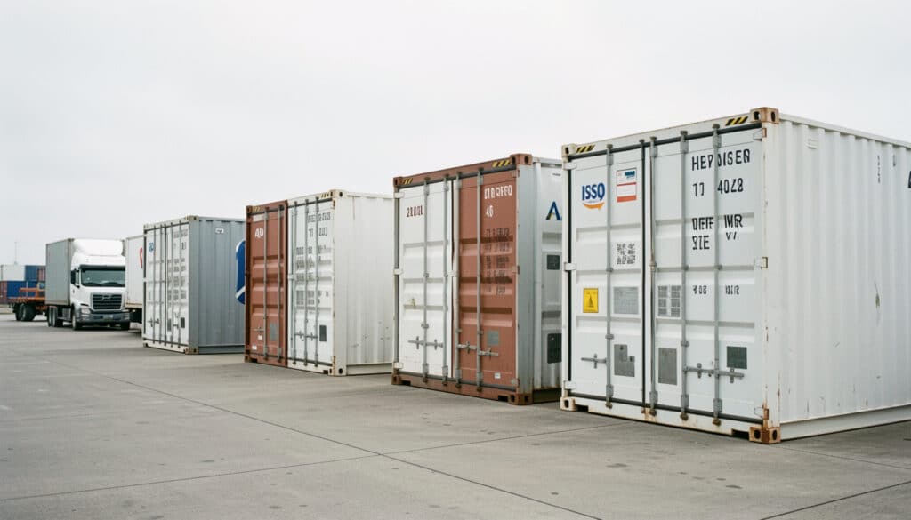 Dimensions d’un container maritime selon chaque format