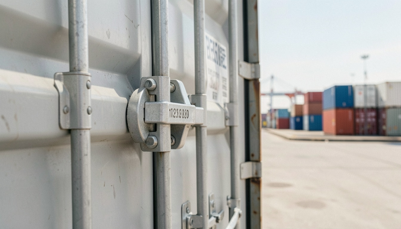 Scellé de sécurité pour conteneur maritime